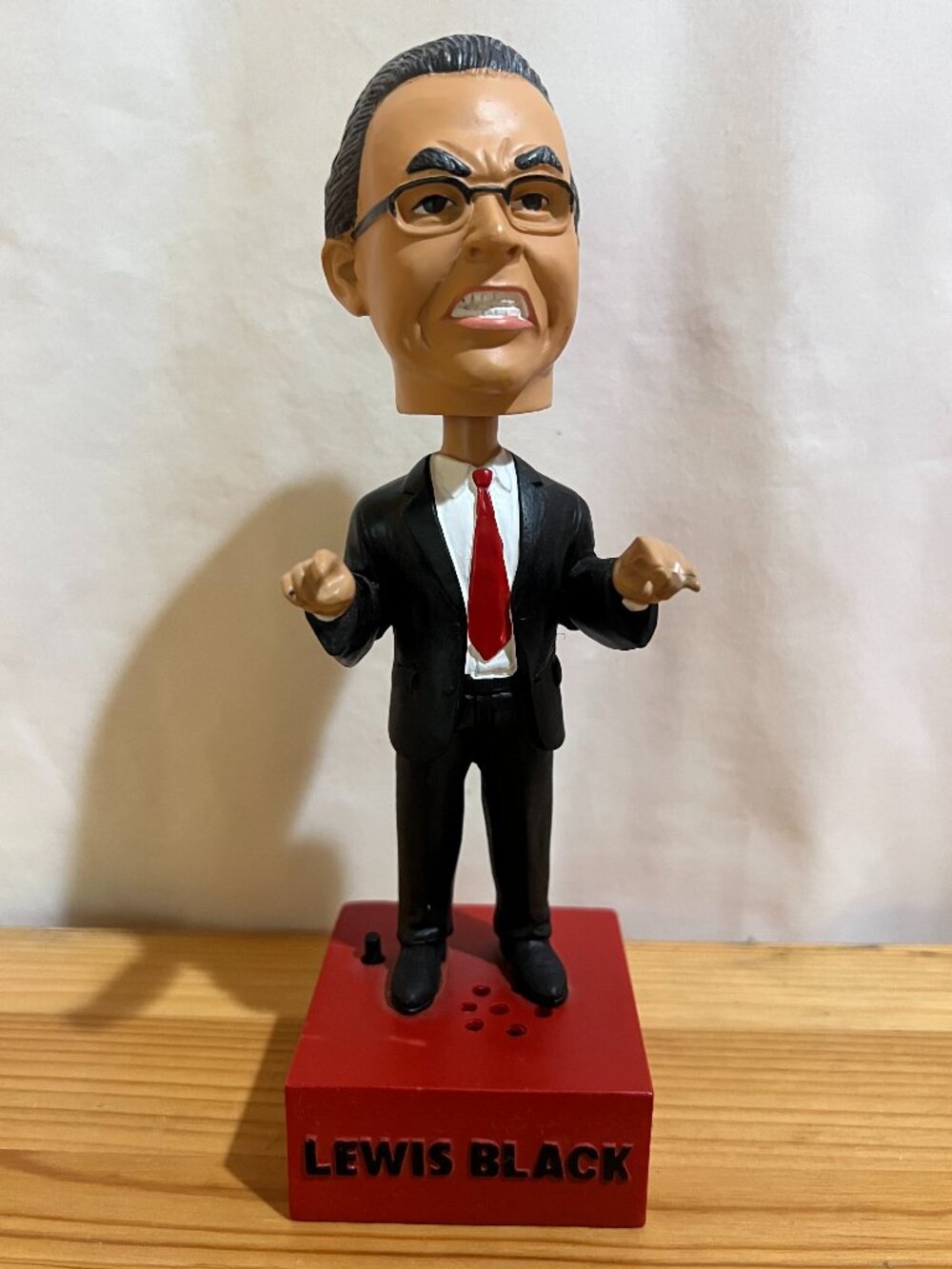 Lewis Black Bobblehead with Bobble Arms Not Working Used Good Condition $40